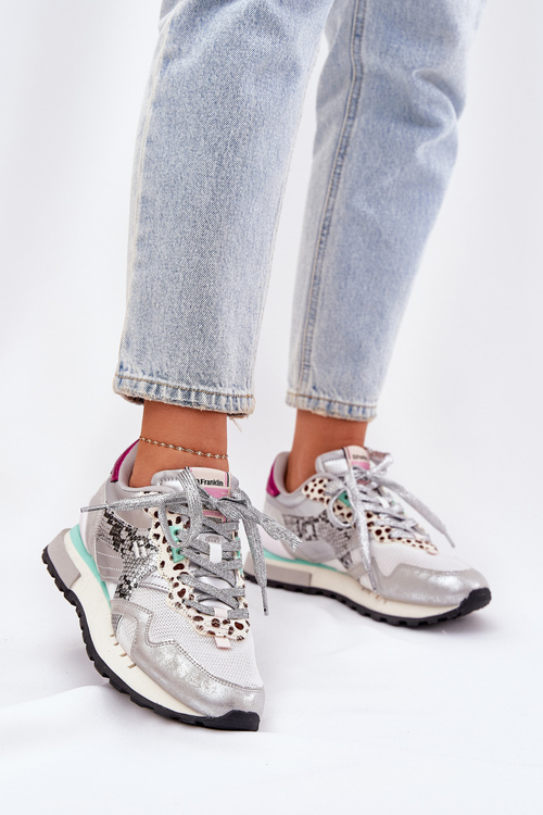 Замшеве Спортивне Взуття Кросівки Жіночі D.Franklin Приглушений Білий DFSH387005