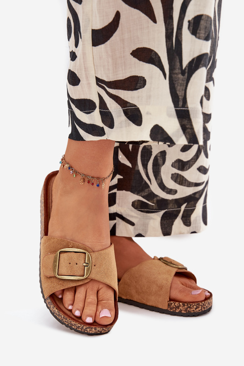 Жіночі Сандалі З Пряжкою На Корковій Платформі Camel Zavira