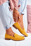 Жіночі замшеві напівчоботи жовті Cintra