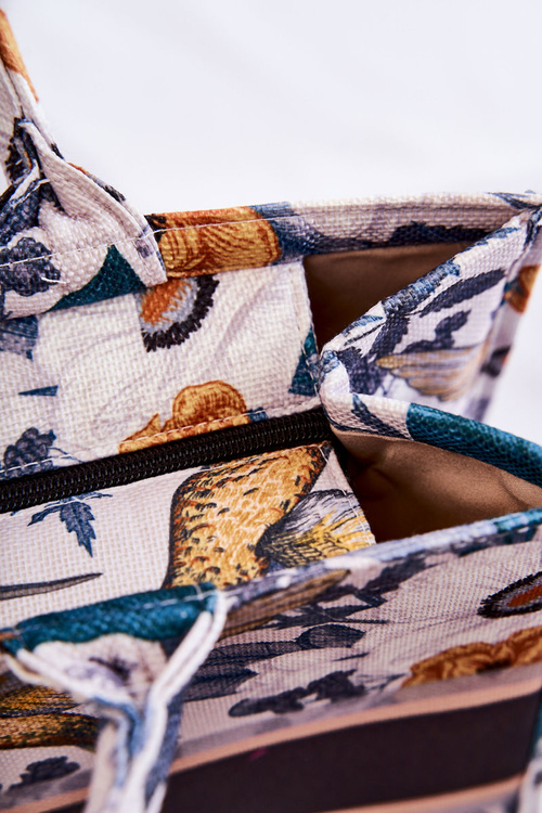 Велике класичне портмоне У візерунок Біло-зелена Micola