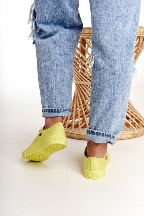 Жіночі класичні низькі кросівки BIG STAR AA274012 Лайм