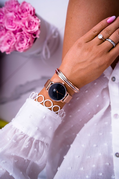 Жіночий годинник Michael John Pink Gold Vilanda