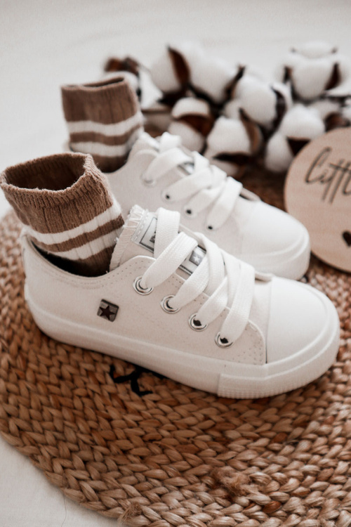 Дитячі шкіряні кросівки BIG STAR JJ374310 Білі