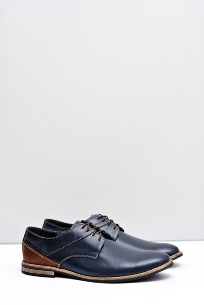 Чоловічі елегантні шкіряні туфлі Bednarek Navy Blue Marcelo