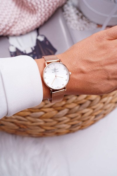 Жіночий годинник Michael John Pink Gold Jolien