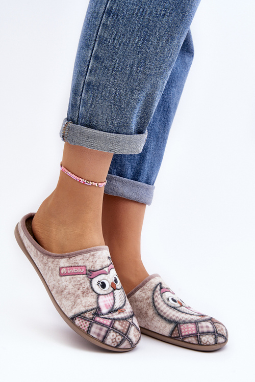 Домашні тапочки Тапочки Сова Inblu GF000018 Бежеві
