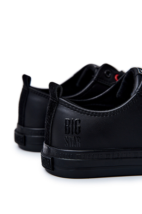Чоловічі шкіряні кросівки BIG STAR JJ174005 Чорні