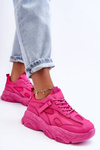 Жіночі кросівки на масивній платформі Фуксія Agnenia