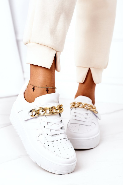 Спортивне взуття Кросівки з ланцюжком білі One Chance