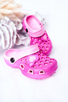 Дитячі поролонові тапочки Crocs Фуксія Юпітер