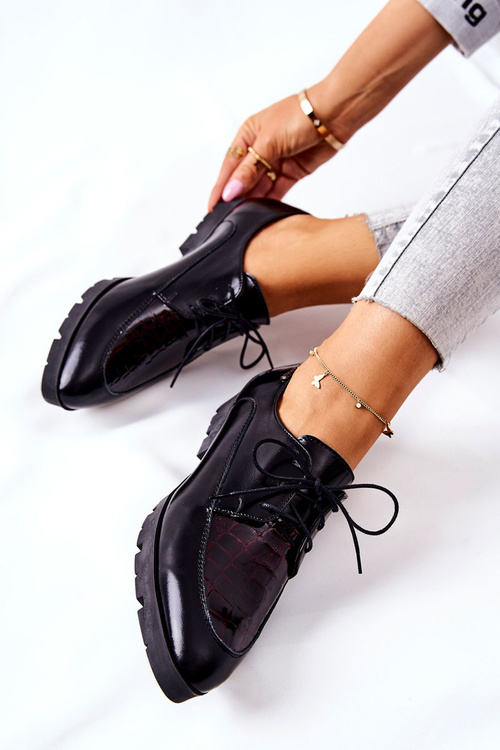 Шкіряні напівчеревики Monnari M73/1 Чорні