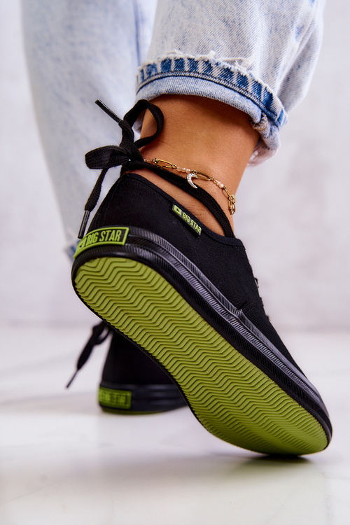 Світлі жіночі кросівки Big Star JJ274261 Чорні