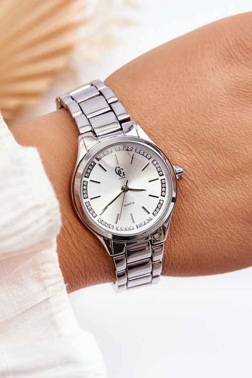 Жіночий водонепроникний годинник GG Luxe Silver 