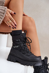 Жіночі зимові черевики на блискавці Lee Cooper LCJ-24-47-3144 чорний
