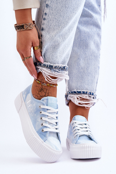 Кросівки Lee Cooper на платформі LCW-23-31-1782L Сині