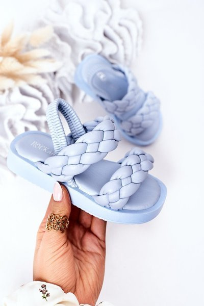 Дитячі босоніжки на шнурку Blue Cutie-Pie