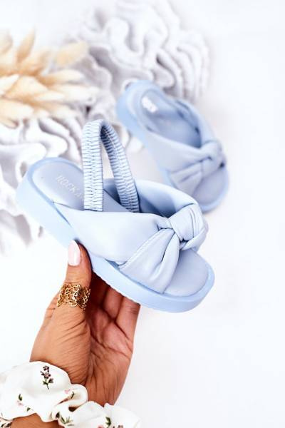 Дитячі босоніжки зі шнурком Blue Bubble Gum