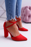 Жіночі туфлі на шпильці Red High Traffic