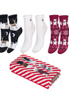 Різдвяний Набір Жіночих Шкарпеток 3-Пак Малюнок 1