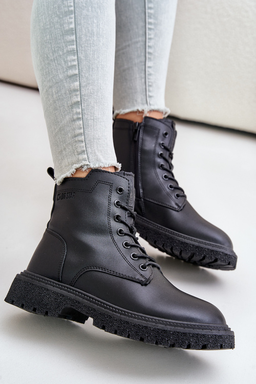 Утеплені ботильйони робочі жіночі OO274A126 чорні