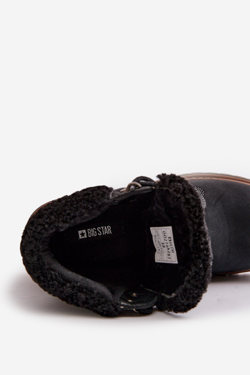Теплі жіночі черевики Big Star OO274A287 Чорні