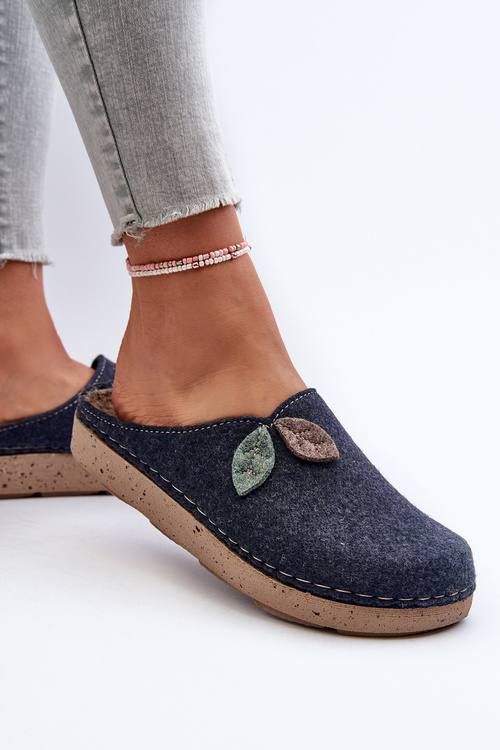 Жіночі повстяні тапочки Inblu ED000013 Navy