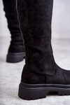 Жіночі теплі чоботи Helma чорного кольору