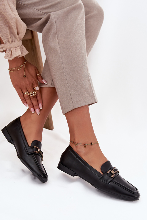 Жіночі Мокасини З Оздобленням Чорні Priscelle