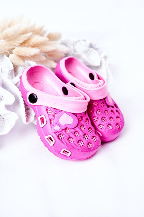 Дитячі поролонові тапочки Crocs Фуксія Юпітер