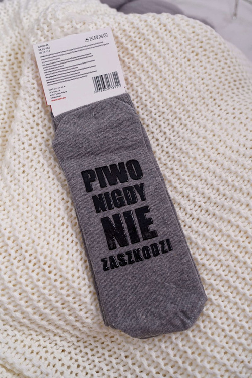 Чоловічі шкарпетки SOXO Beer Warms Beer Cools, Beer Never Hurt