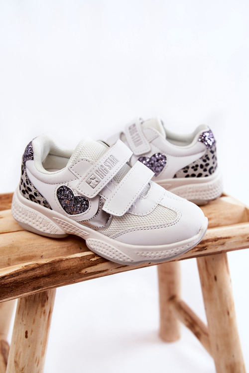 Дитяче спортивне взуття на липучці Big Star KK374022 Білий