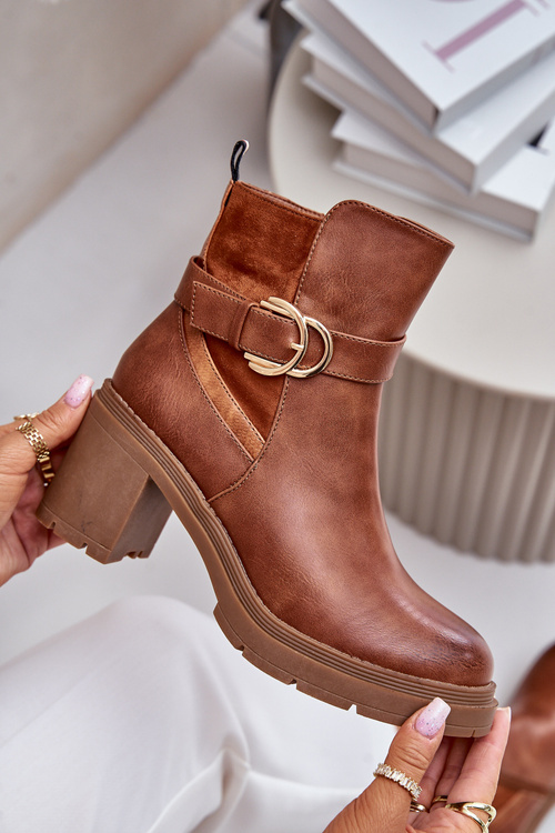 Жіночі чоботи на підборах із застібкою Camel Inabelle