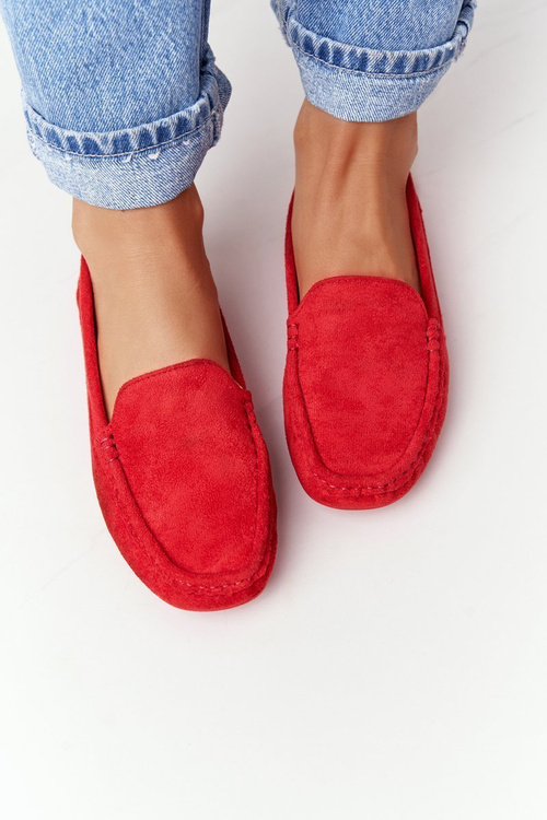Жіночі замшеві лофери Red San Marino