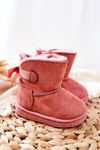 Дитячі утеплені зимові черевики Pink Funky