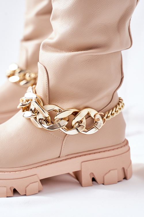 Високі чоботи Beige Cecina