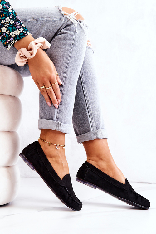 Замшеві лофери Sergio Leone MK722 Чорні