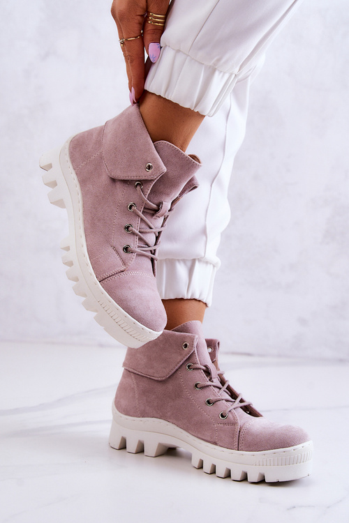 Замшеві чоботи Trapper Tiered Світло-фіолетові Dalles