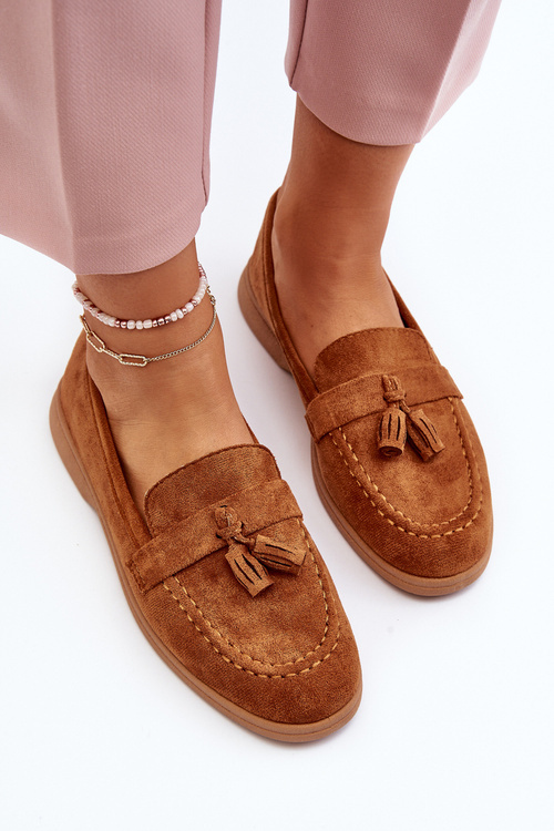 Жіночі замшеві мокасини Camel Dense