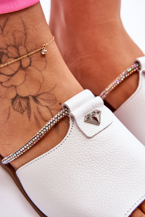 Жіночі босоніжки на підборах Nicole 2806/009 Білі