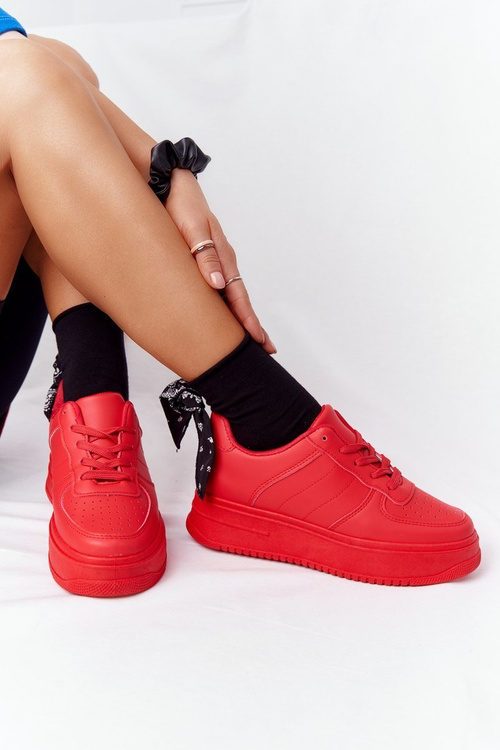 Жіноче спортивне взуття на платформі червоне This Is Me