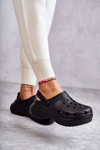 Жіночі поролонові тапочки Crocs Black Coline