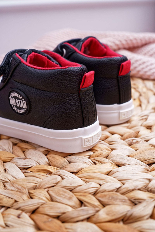 Дитячі високі тенісні туфлі Big Star EE374001 Чорні