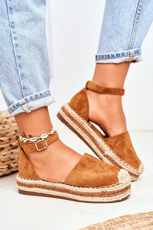 Жіночі еспадрільї на платформі Straw Camel Toca Toca