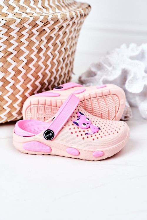 Дитячі поролонові тапочки Crocs Pink Olivia