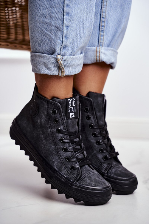 Жіночі кросівки Big Star High Warm Black GG274069