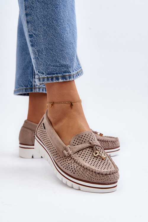 Жіночі сині мокасини Twista з вирізом