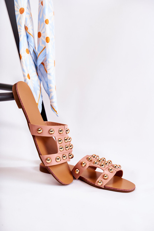 Жіночі класичні тапочки з орнаментом Рожевий Скотлін