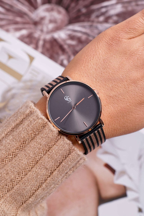 Жіночий годинник GG Luxe Black Fiber