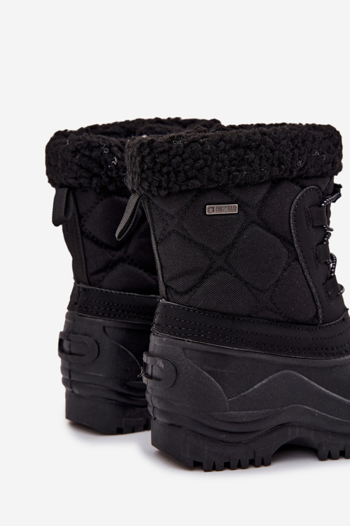 Утеплені дитячі зимові черевики на блискавці Big Star OO374073 Чорні