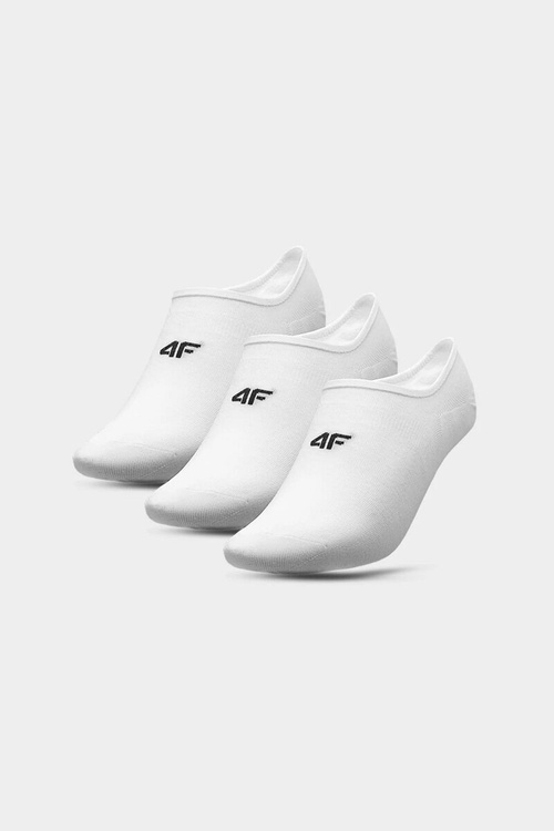 Чоловічі шкарпетки для тренувань 4F 3-PACK 4FAW23USOCM202-10S білі